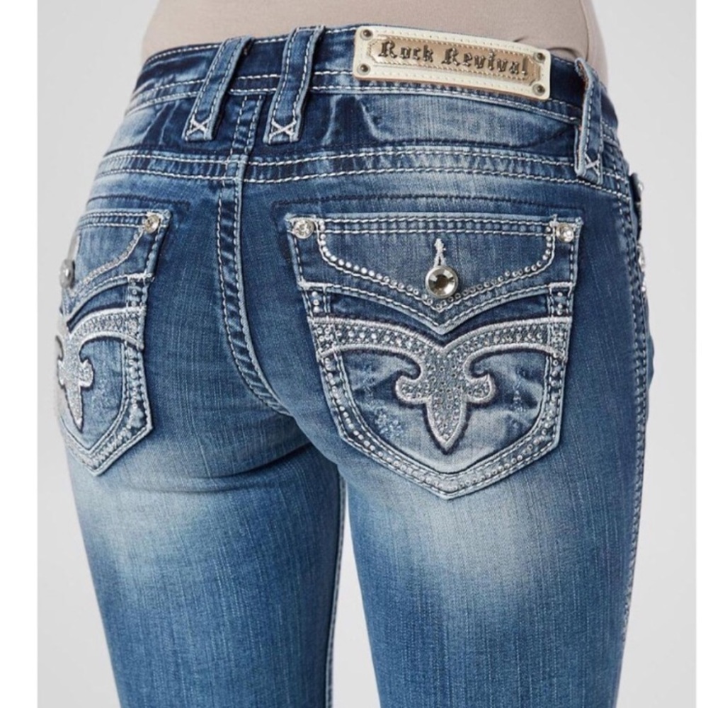Rock Revival Greer Boot Cut Jeans Size 24 NWT